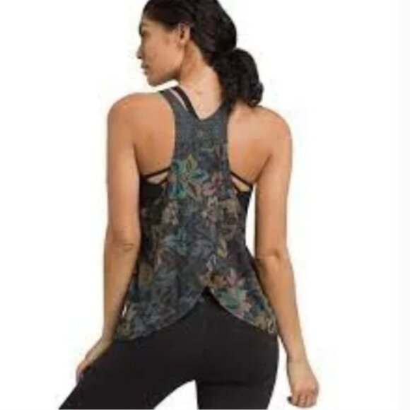 Prana Valentina Top Black Horchata Sm NWT W11190674 - Picture 2 of 3